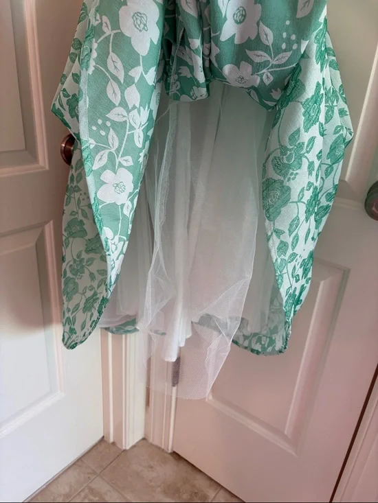 Ivy City Co Mint Green Floral Fit-and-Flare Midi Dress - Picture 7 of 7